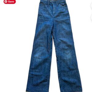 Blue Earnest Sewn High Waisted Jeans